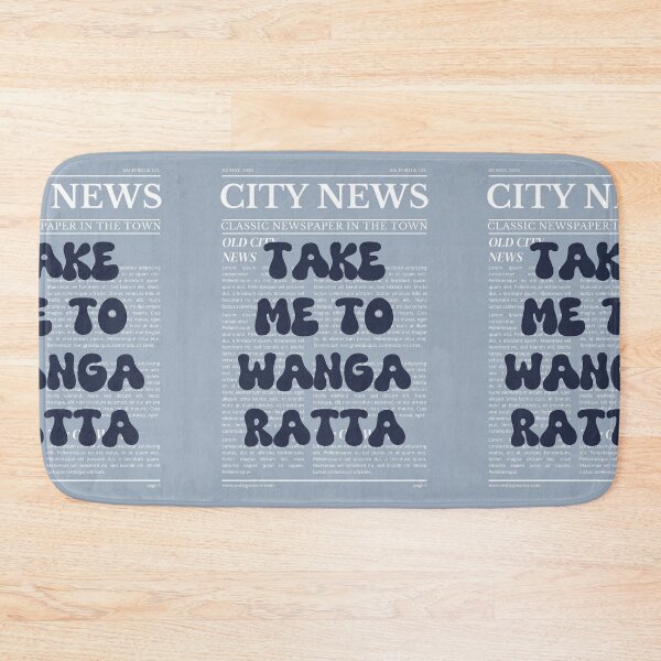 Item preview, "Take Me to Wangaratta" – Australia, Elegant Newspaper-Style Design designed and sold by RM-Journey.