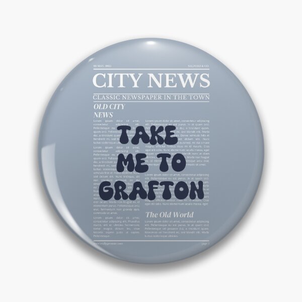 Item preview, "Take Me to Grafton" – Australia, Elegant Newspaper-Style Design designed and sold by RM-Journey.