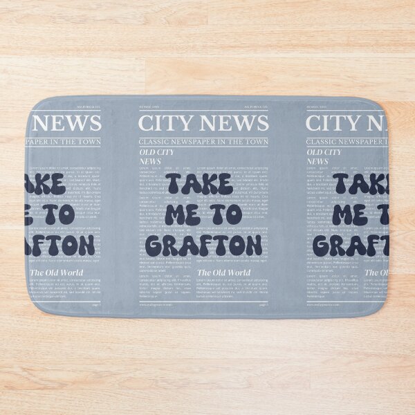Item preview, "Take Me to Grafton" – Australia, Elegant Newspaper-Style Design designed and sold by RM-Journey.