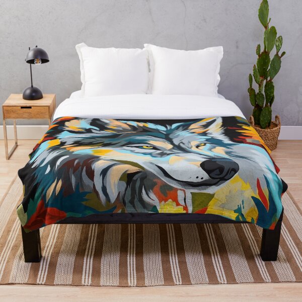 Item preview, Wolf Hiding in Floral designed and sold by DigiCre8.
