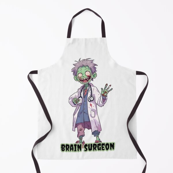 Item preview, Copy of Copy of Brain Surgeon, Funny Brain Surgeon, funny doctor design, Dr art, Silly Zombie designed and sold by Nicolelynndecor.