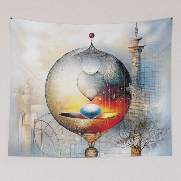 Item preview, "Celestial Harmony: A Fusion of Geometry and Nature" designed and sold by bloorose.