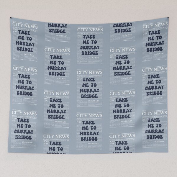 Item preview, "Take Me to Murray Bridge" – Australia, Elegant Newspaper-Style Design designed and sold by RM-Journey.