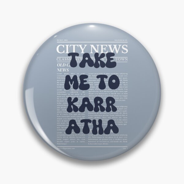 Item preview, "Take Me to Karratha" – Australia, Elegant Newspaper-Style Design designed and sold by RM-Journey.