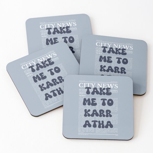 Item preview, "Take Me to Karratha" – Australia, Elegant Newspaper-Style Design designed and sold by RM-Journey.