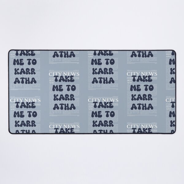 Item preview, "Take Me to Karratha" – Australia, Elegant Newspaper-Style Design designed and sold by RM-Journey.
