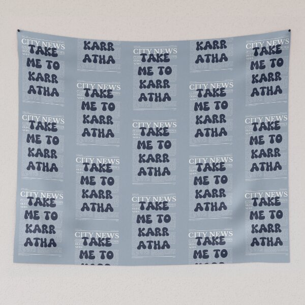 Item preview, "Take Me to Karratha" – Australia, Elegant Newspaper-Style Design designed and sold by RM-Journey.