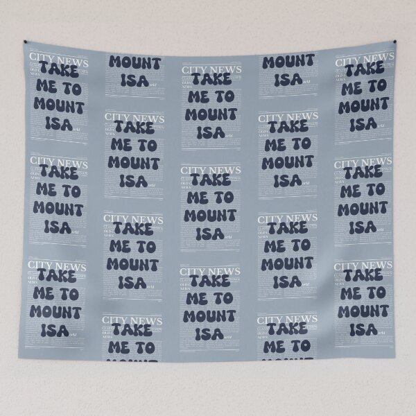 Item preview, "Take Me to Mount Isa" – Australia, Elegant Newspaper-Style Design designed and sold by RM-Journey.
