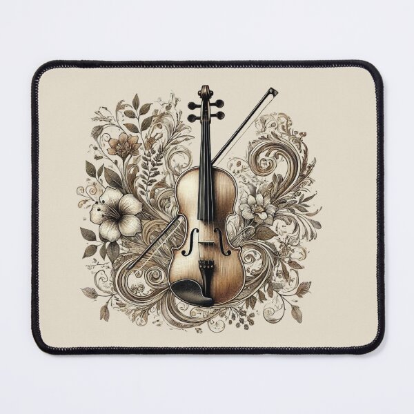 Item preview, Violin Among Rustic Flowers designed and sold by Meandmyshop.