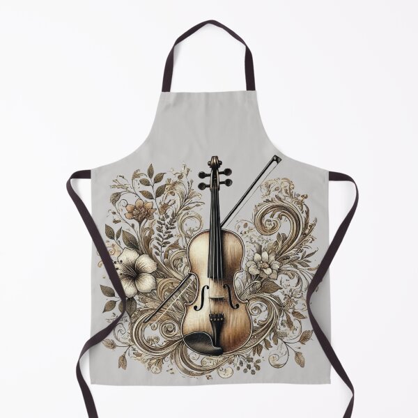 Item preview, Violin Among Rustic Flowers designed and sold by Meandmyshop.