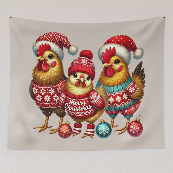 Item preview, Christmas Roosters designed and sold by Myra365Art.
