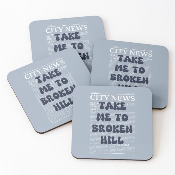 Item preview, "Take Me to Broken Hill" – Australia, Elegant Newspaper-Style Design designed and sold by RM-Journey.