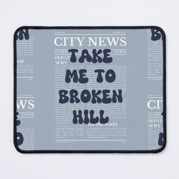 Item preview, "Take Me to Broken Hill" – Australia, Elegant Newspaper-Style Design designed and sold by RM-Journey.