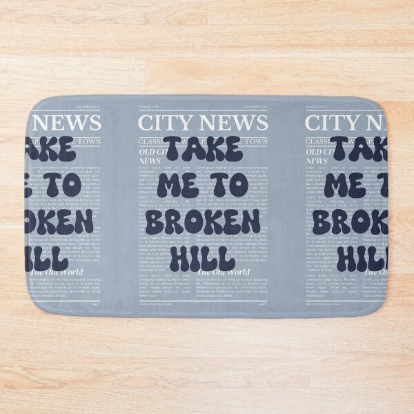 Item preview, "Take Me to Broken Hill" – Australia, Elegant Newspaper-Style Design designed and sold by RM-Journey.