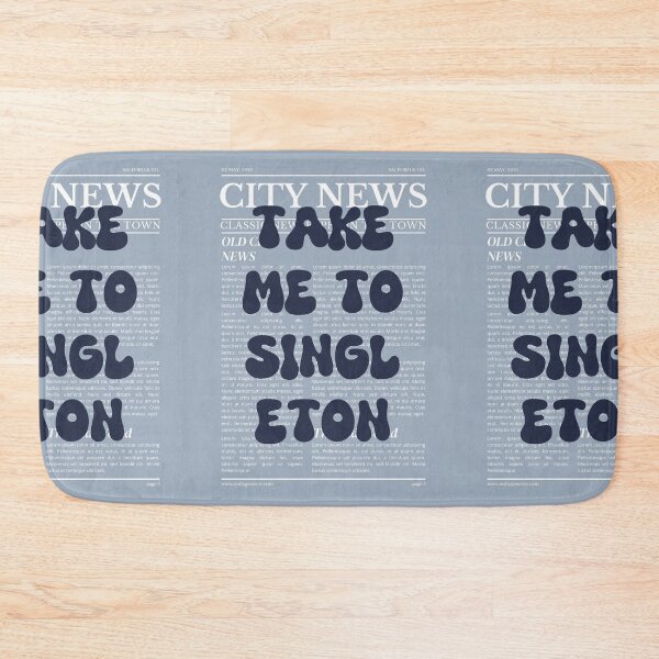 Item preview, "Take Me to Singleton" – Australia, Elegant Newspaper-Style Design designed and sold by RM-Journey.