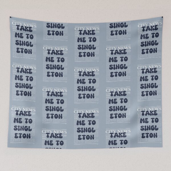 Item preview, "Take Me to Singleton" – Australia, Elegant Newspaper-Style Design designed and sold by RM-Journey.