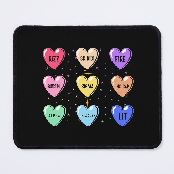 Item preview, Skibidi Valentine's Day Candy Heart Funny Valentine Rizz Tee designed and sold by TynesDesign.