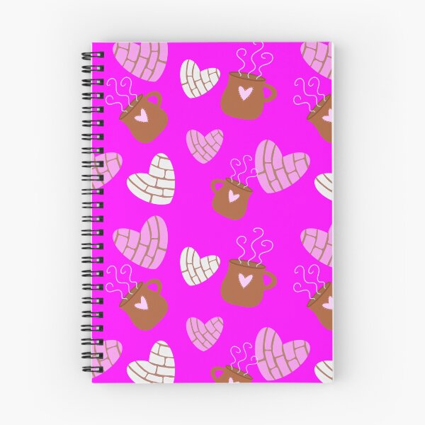 Item preview, Hot Pink Bright Heart Conchas Pan Dulce y Cafesito Mexican Sweet Bread designed and sold by Lorenza Krautkraemer Designs.
