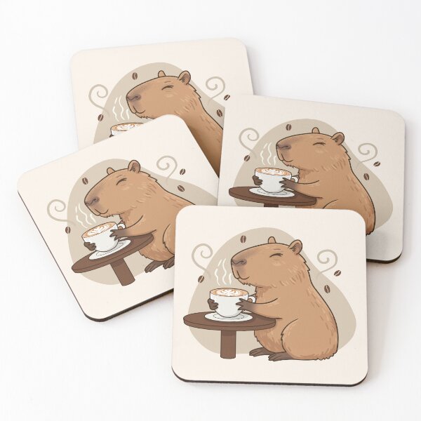 Item preview, Copy of Capybara Cappuccino, Cute Coffee Art designed and sold by NovaFlair-Co.