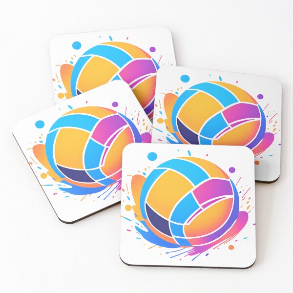 Item preview, Vibrant Stylized Volleyball Art designed and sold by CoachCreates.