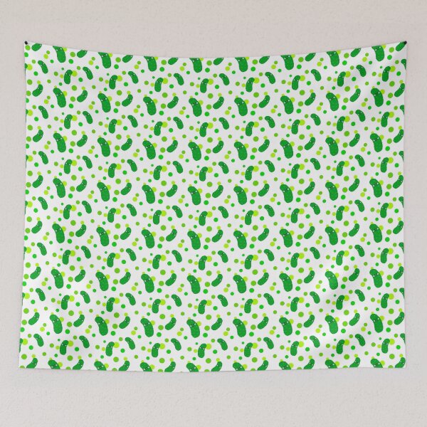 Item preview, Happy Green Pickles and Polka Dots designed and sold by Lorenza Krautkraemer Designs.