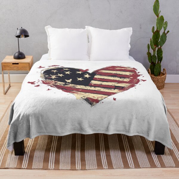 Item preview, Patriotic Heart – Grunge American Flag Design designed and sold by Teacher2Nerds.