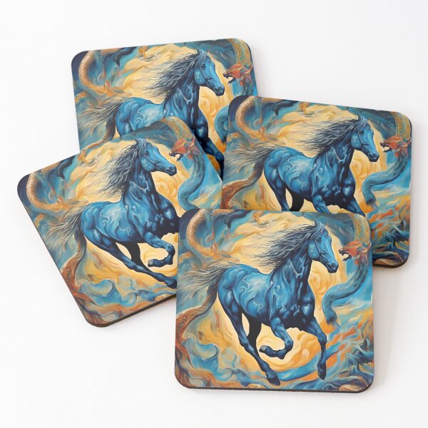 Item preview, Celestial Fury: The Blue Stallion of Eternal Struggle designed and sold by Atarac.