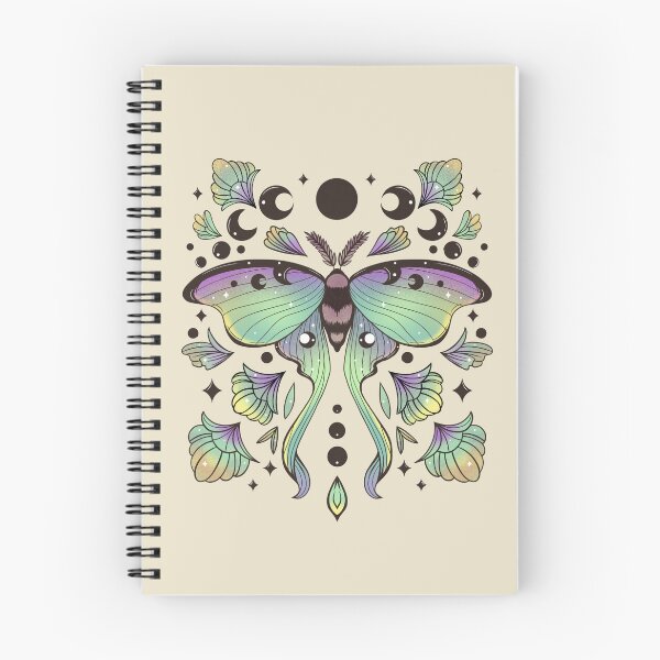 Item preview, Lunar Moth Illustration designed and sold by Fueled By Letters.