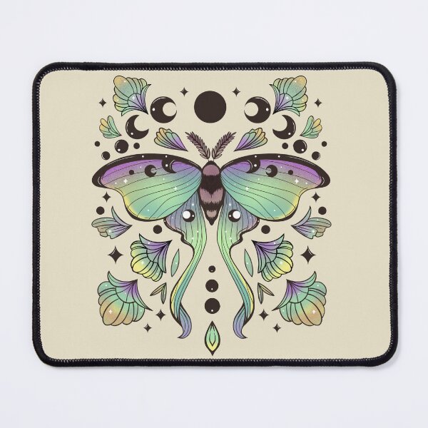 Item preview, Lunar Moth Illustration designed and sold by Fueled By Letters.