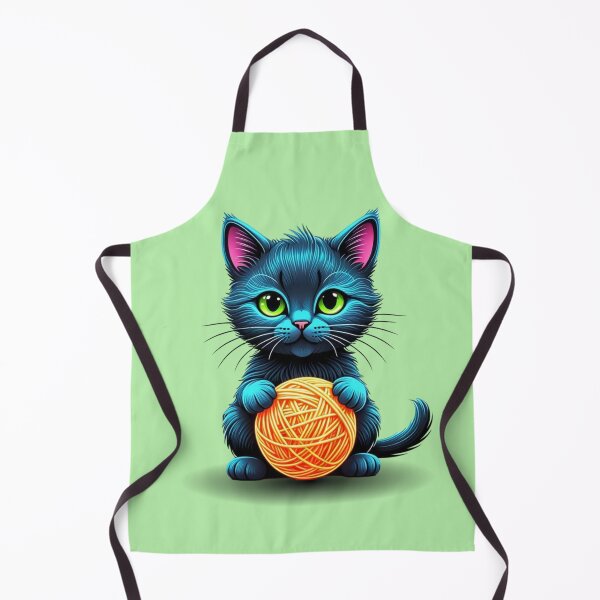 Item preview, Adorable Blue Cat with Yarn Ball designed and sold by Taans-Creation.