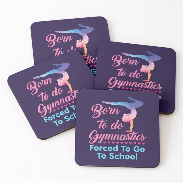 Item preview, Born to Do Gymnastics Forced to Go to School  designed and sold by jaygo.
