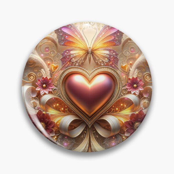 Item preview, heart, bow, and luxury coquette with butterfly, flowers, feathers, and decorations designed and sold by Amiramor0.