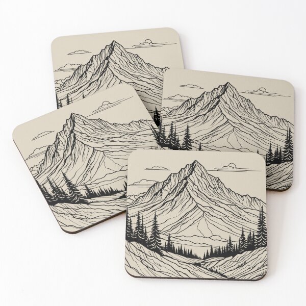 Item preview, PNW Mountain Outline designed and sold by Catherine Harrison.