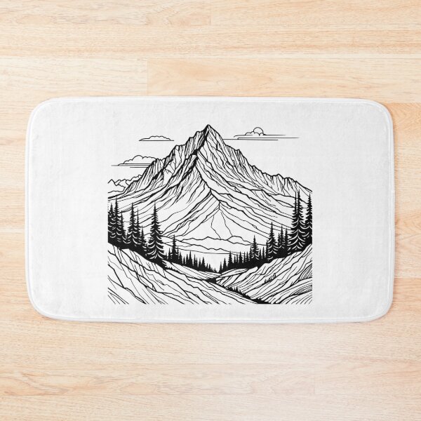 Item preview, PNW Mountain Outline designed and sold by Catherine Harrison.
