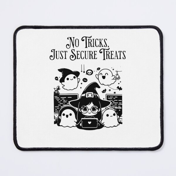 Item preview, No Tricks, Just Secure Treats – Fun Cybersecurity Design designed and sold by Teacher2Nerds.