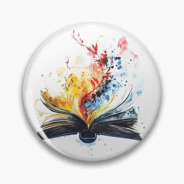 Item preview, Open Book Spilling over With Color, Perfect for Readers designed and sold by MamaCDesigns.