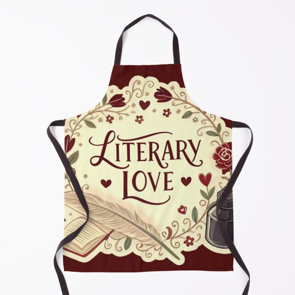 Item preview, Literary Love, Romantic font with a quill and ink bottle, Book Lover, Bibliophile, Bookworm, Book Addict, Reading Time designed and sold by PixelStoneDesign .