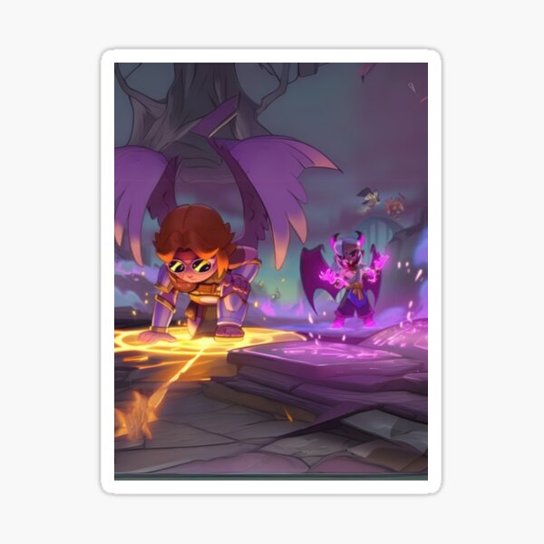 Vista previa del artículo con la obra «Buster y Fang Brawl», diseñado y vendido por Game-Overr.