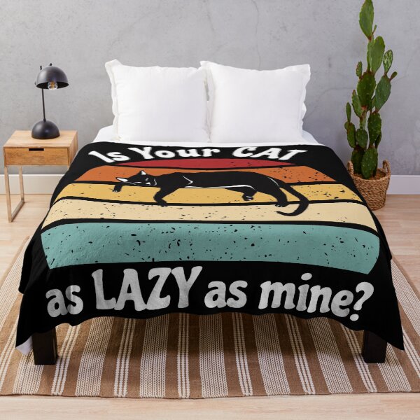 Item preview, Lazy Cat Club - Is Your Cat as Lazy as Mine? White Text designed and sold by FaeryNuff.