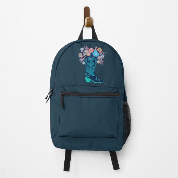 Item preview, Teal and pink cottagecore cowboy boot designed and sold by Home Cyn Home.