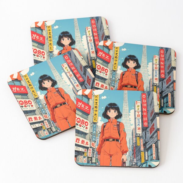 Item preview, Tokyo Japan 80s Retro Anime Girl Vintage Travel designed and sold by Retro-Anime9.