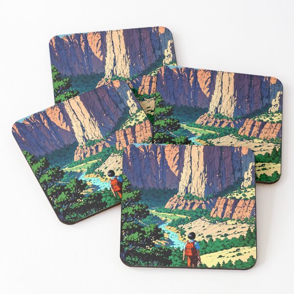 Item preview, Black Canyon National Park USA Retro Anime Japanese 80s Vintage Travel designed and sold by Retro-Anime9.