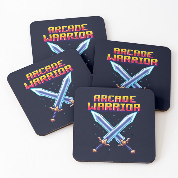 Item preview, Arcade Warrior: Glowing Swords of Victory designed and sold by Jollys-ArtShop.