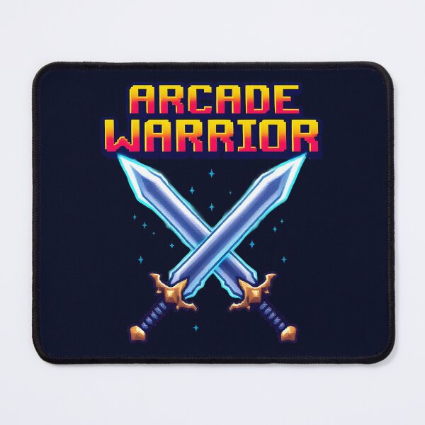 Item preview, Arcade Warrior: Glowing Swords of Victory designed and sold by Jollys-ArtShop.