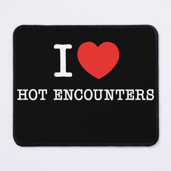 Item preview, I Love Hot Encounters | Couple Sassy Humor Design | Playful Relationship Art | Spicy and Fun Typography designed and sold by PaintedPixels01.