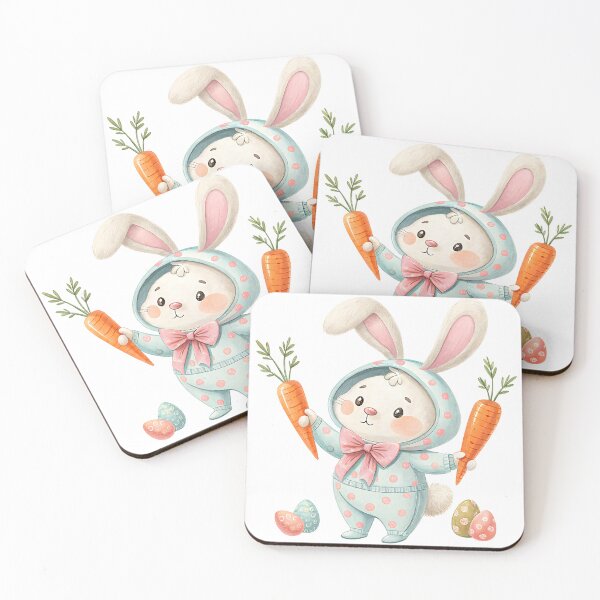 Item preview, A0658 Pastel Bunny Charm Watercolor - Cute Digital Clipart for Easter Crafts, Invitations, Scrapbooking, and Spring-Themed DIY Projects designed and sold by angieart68.