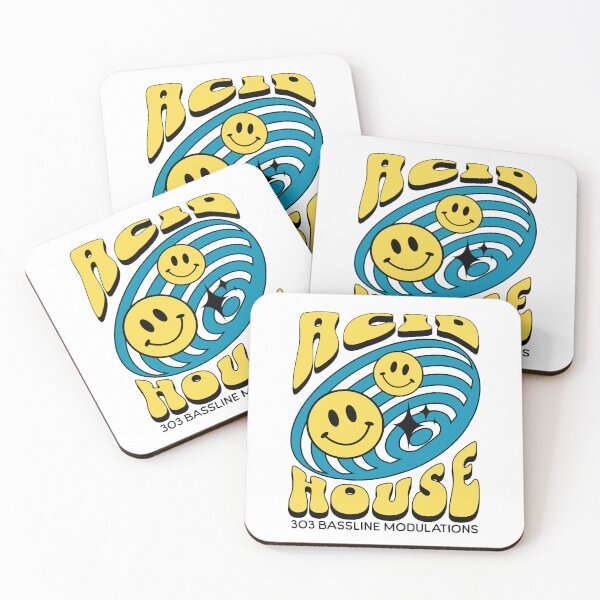 Item preview, ACID HOUSE  - 303 Smiley Vortex (blue/yellow)  designed and sold by Discothreadz.