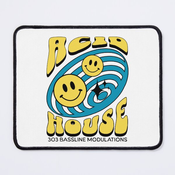 Item preview, ACID HOUSE  - 303 Smiley Vortex (blue/yellow)  designed and sold by Discothreadz.
