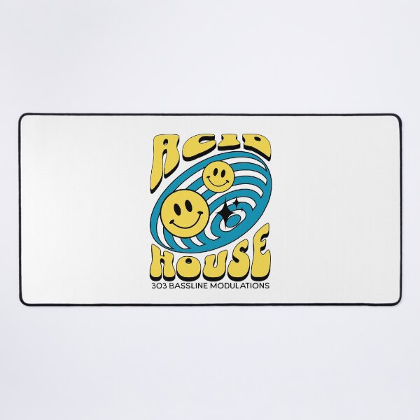 Item preview, ACID HOUSE - 303 Smiley Vortex (blue/yellow) designed and sold by Discothreadz.
