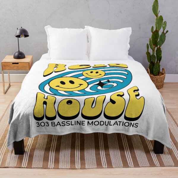 Item preview, ACID HOUSE  - 303 Smiley Vortex (blue/yellow)  designed and sold by Discothreadz.